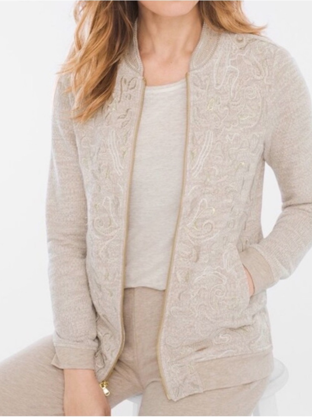 Chico's Zenergy Tonal
Embroidered Jacket